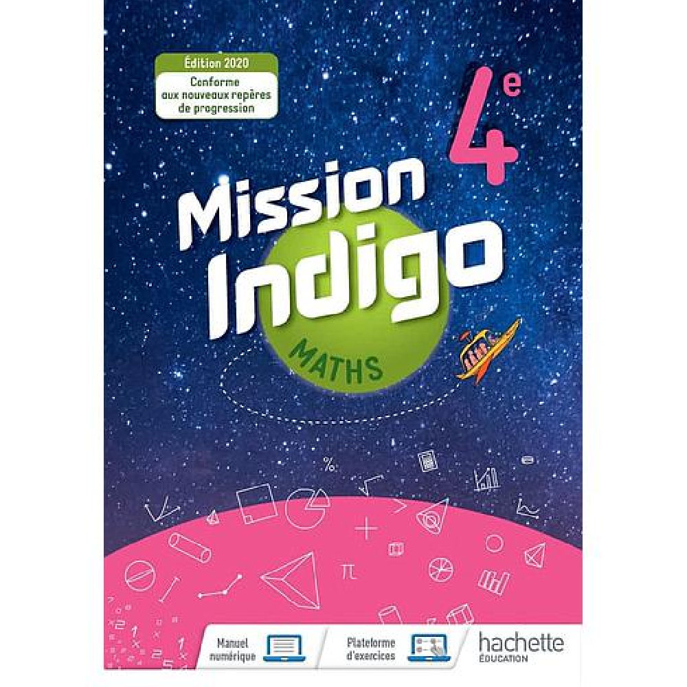 Maths Mission Indigo 4° Livre De Leleve Cycle 4 2020 Dar Soulami Al Hadita 1188