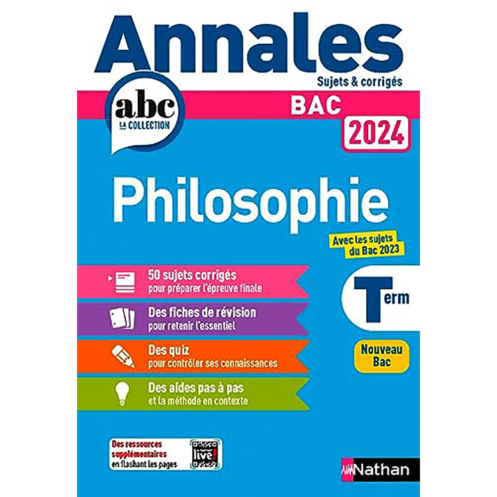 ANNALES ABC DU BAC 2024 PHILOSOPHIE TERM - Dar Soulami Al Hadita