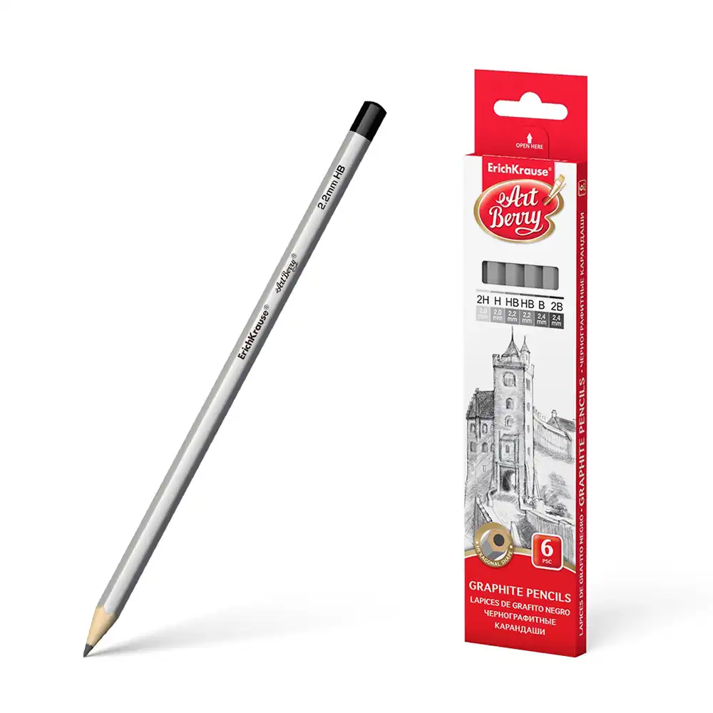 DAR-SOULAMI-AL-HADITA-4041485453895-6-CRAYONS-NOIR-ARTBERRY-2H-H-HB-B-2B-4B-ERICHKRAUSE dar-soulami-al-hadita-4041485453895-6-CRAYONS-NOIR-ARTBERRY-2H,H,HB,B,2B,4B-ERICHKRAUSE