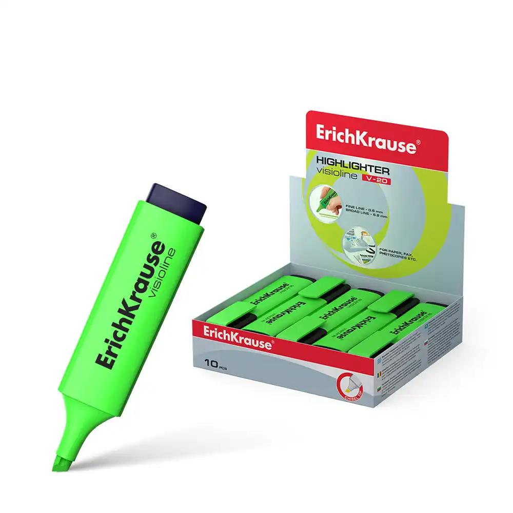 dar-soulami-al-hadita-4041485309413-MARQUEUR-FLUO-V20-VERT-ERICHKRAUSE