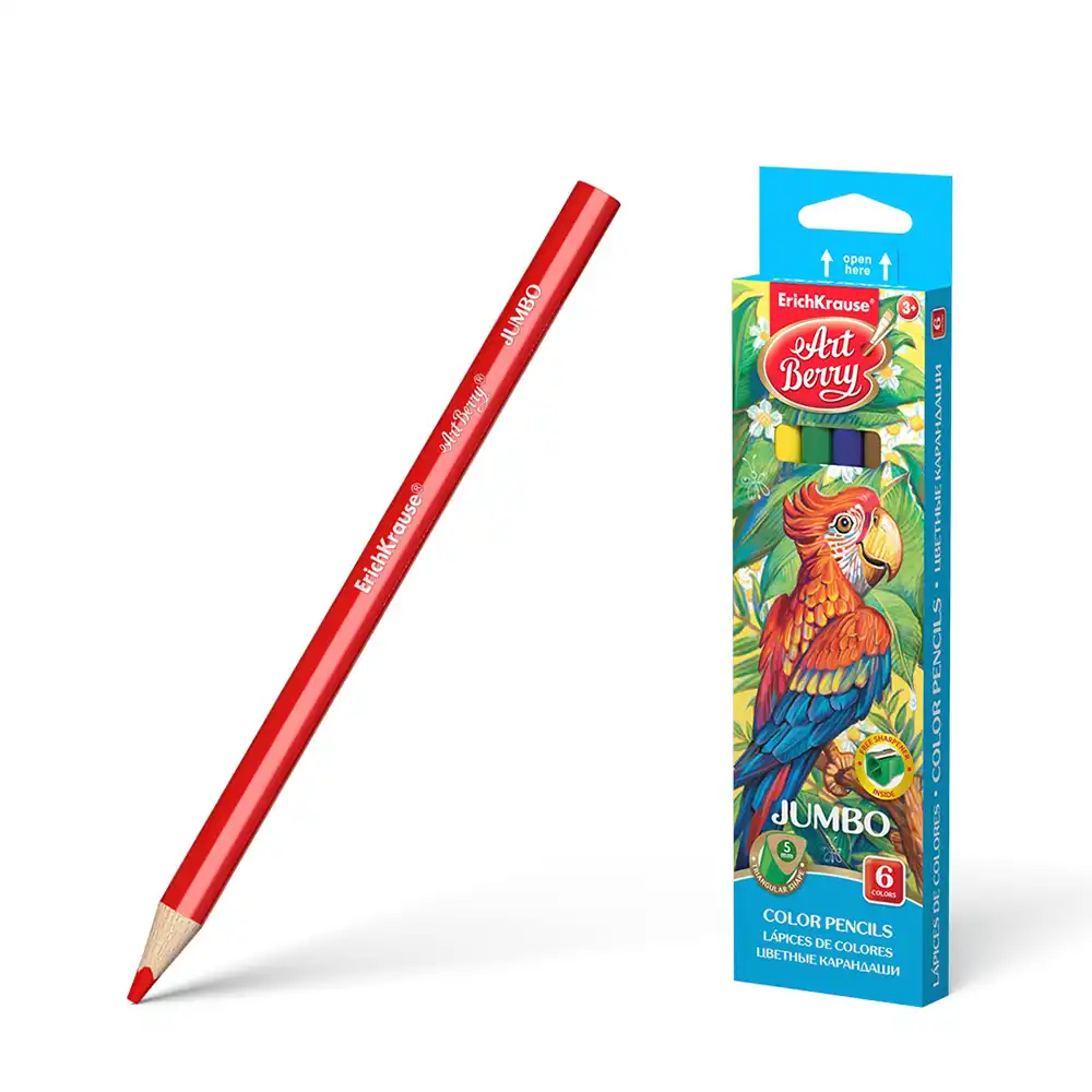 DAR-SOULAMI-AL-HADITA4041485324737-6-CRAYONS-COULEUR-18CM-JUMBO-ART-BERRY-ERICHKRAUSE dar-soulami-al-hadita-4041485324737-6-CRAYONS-COULEUR-18CM-JUMBO-ART-BERRY-ERICHKRAUSE