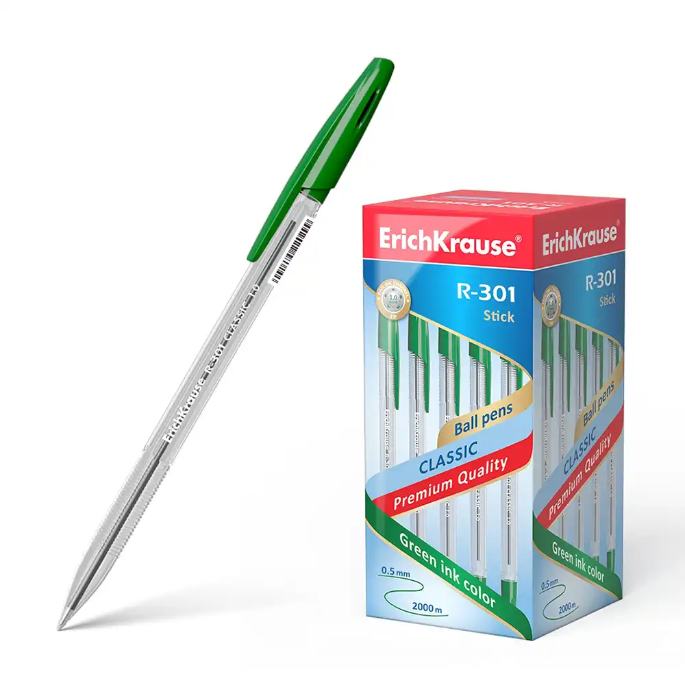 dar-soulami-al-hadita-4041485431879-STYLO-BILLE-P.M-R-301-VERT-ERICHKRAUSE