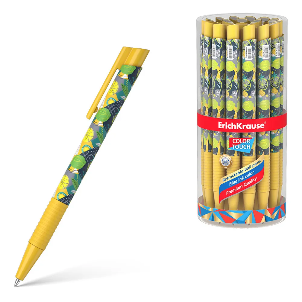 dar-soulami-al-hadita-56128-STYLO-BILLE-A-CLIC-COLOR-TOUCH-LIME-BLEU-ERICHKRAU