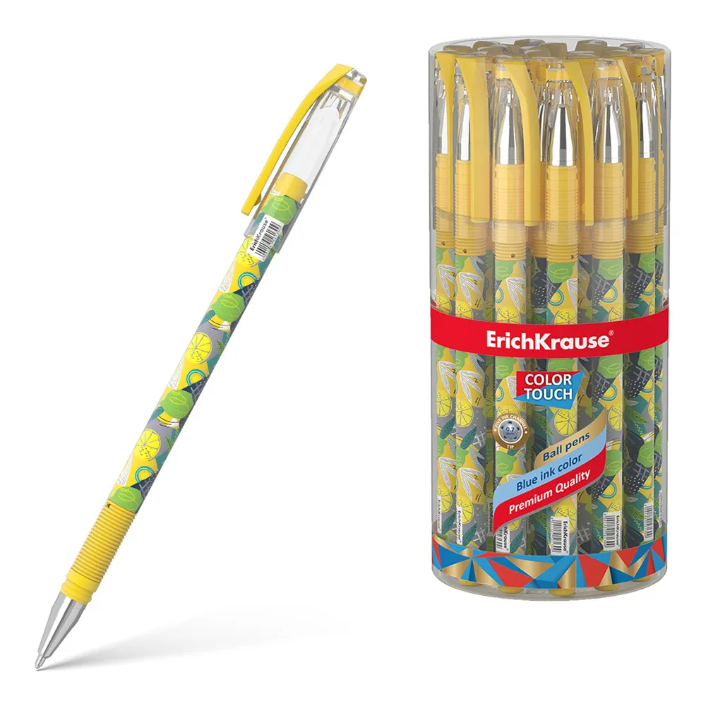 dar-soulami-al-hadita-56130-STYLO-BILLE-COLOR-TOUCH-LIME-BLEU-ERICHKRAUSE