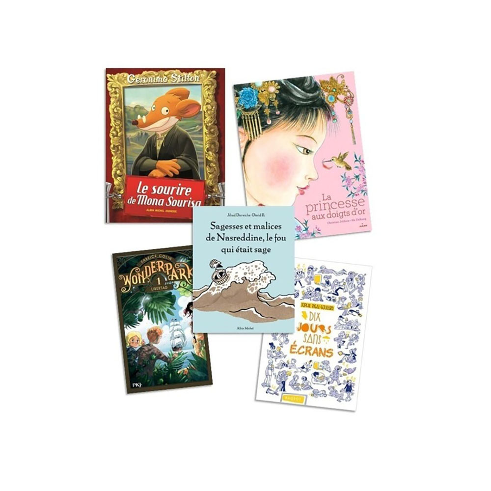dar-soulami-al-hadita-3133099077329-PACK-DES-5-OEUVRES-LE-SOURIRE-DE-MONA+WONDERPAR+DIX