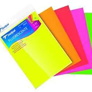 dar-soulami-al-hadita-8427973154295-5-FEUILLES-BRISTOL-FLUO-A4-250G-COULEUR-SADIPAL