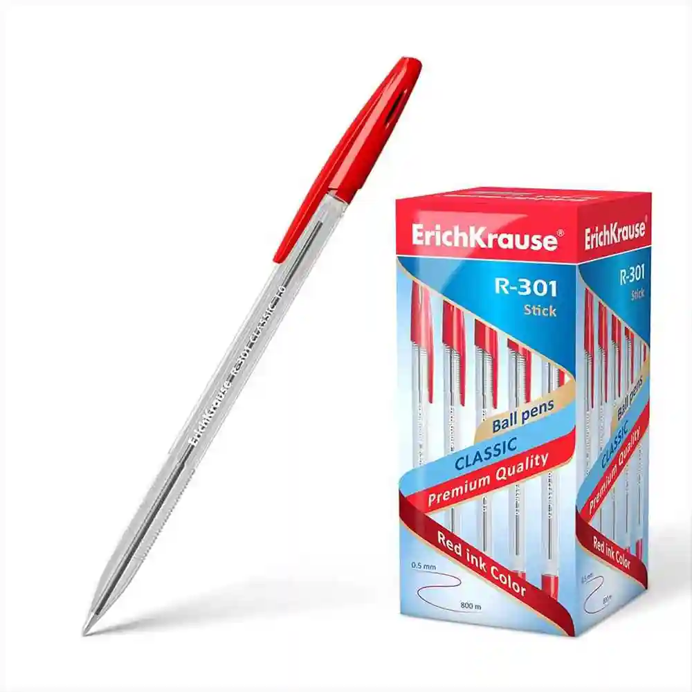 dar-soulami-al-hadita-R301MR-STYLO-BILLE-P.M-R-301-ROUGE-ERICHKRAUSE