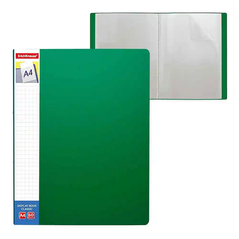 4650100127204 dar-soulami-al-hadita-4650100127204-PORTE-DOCUMENTS-S.-VERT-20-VUES-CLASSIC-PLUS-ERICHKRA
