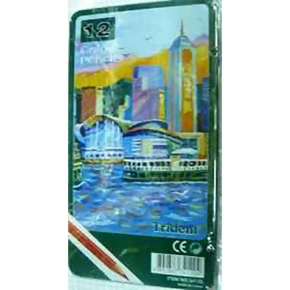 4892883341204 dar-soulami-al-hadita-4892883341204-12-CRAYONS-COULEUR-18CM-METAL-TRIDENT