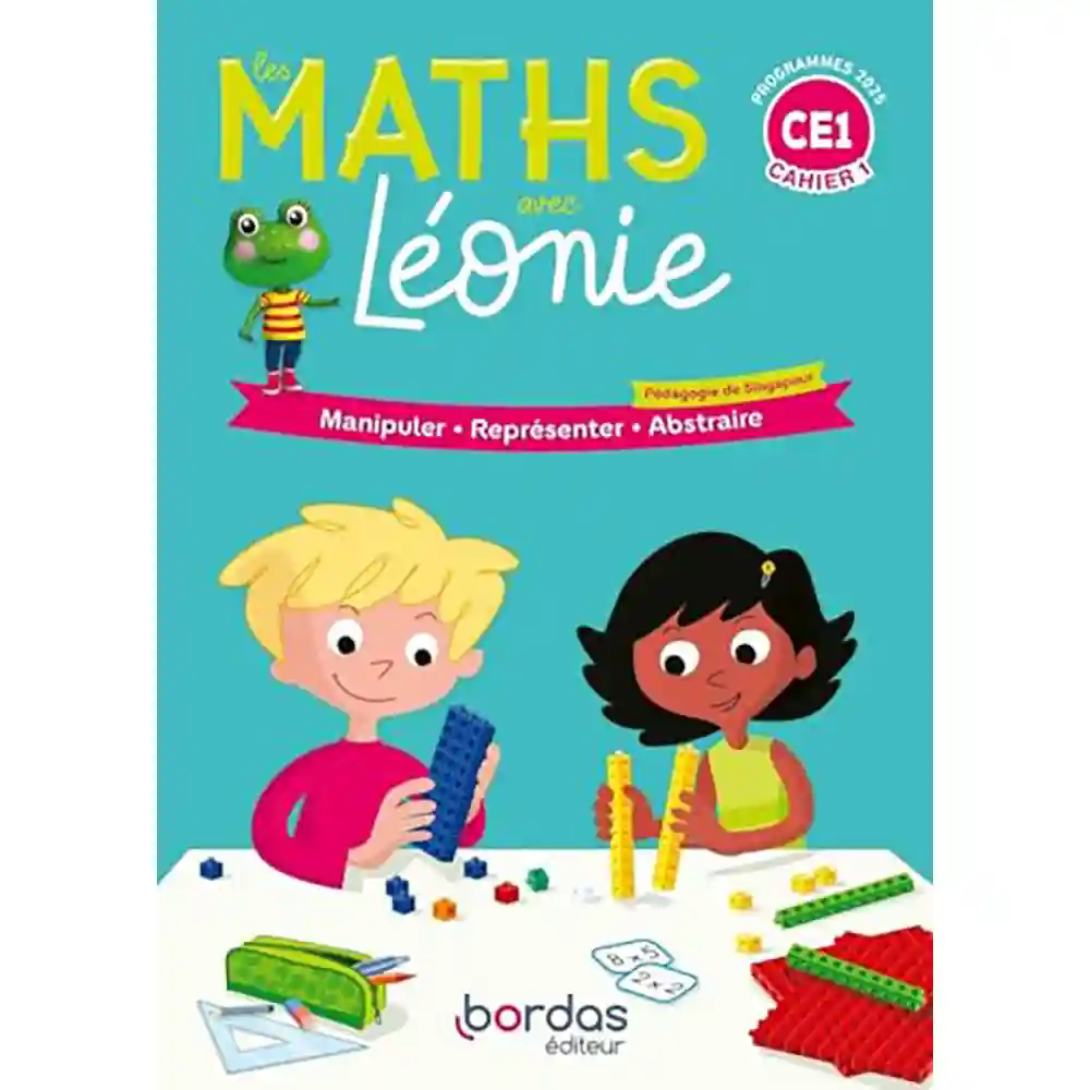 9782047405239 dar-soulami-al-hadita-9782047405239-LES-MATHS-AVEC-LEONIE-CE1-CAHIER-1+2