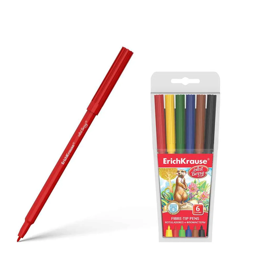 dar-soulami-al-hadita-4041485330493-6-FEUTRES-FIBRE-TIP-ART-BERRY-ERICHKRAUSE