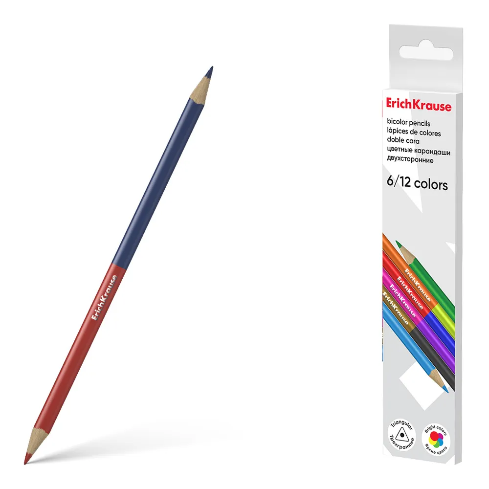 dar-soulami-al-hadita-4041485505303-6-CRAYONS-COULEUR-18CM-TRI-DOUBLE-TETE-ERICHKRAUSE