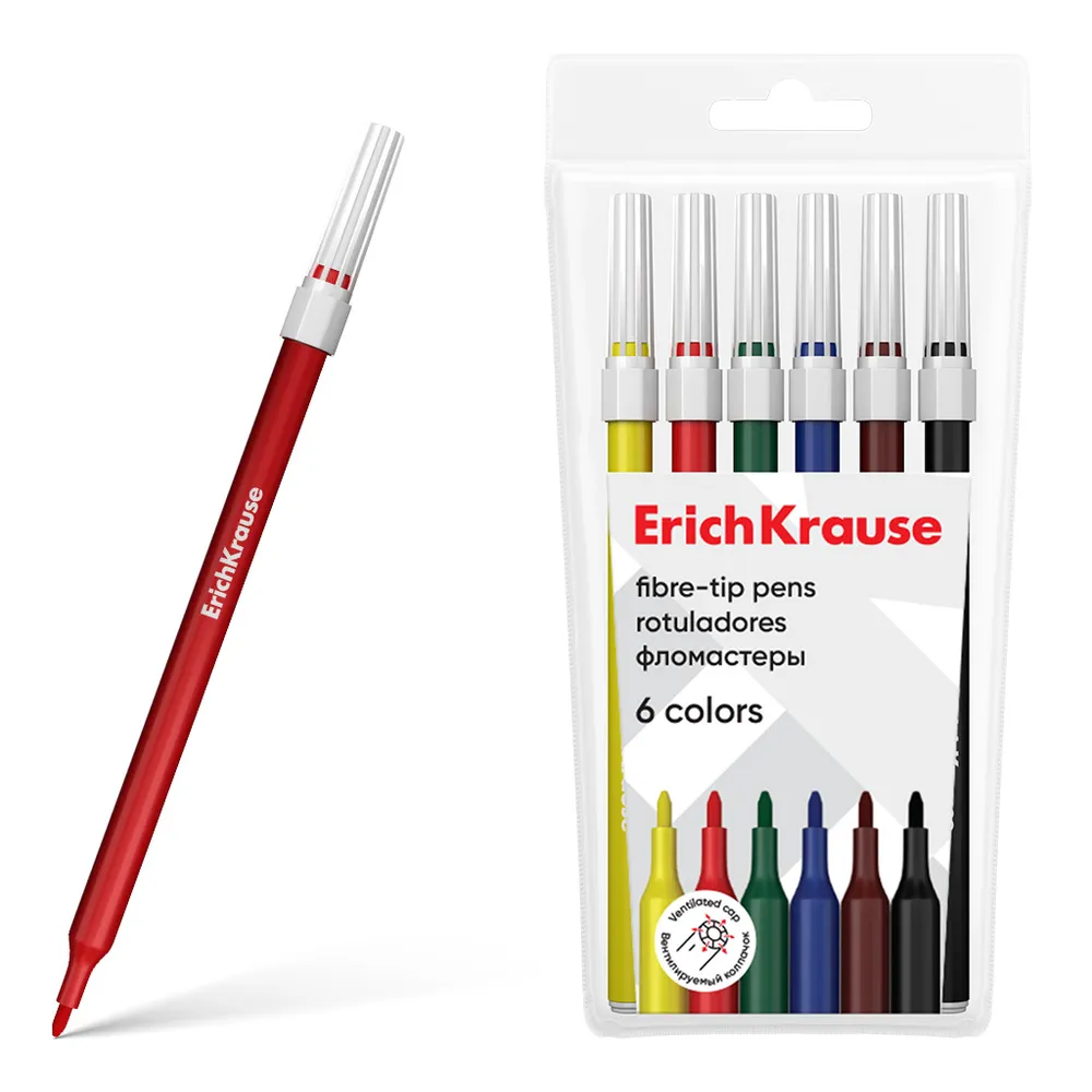 dar-soulami-al-hadita-4041485618270-6-FEUTRES-FIBRE-FIBRE-TIP-LIGHT-ERICHKRAUSE